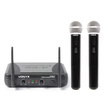 Vonyx STWM-712 VHF rádiós mikrofon (2 db KÉZI mikrofon)