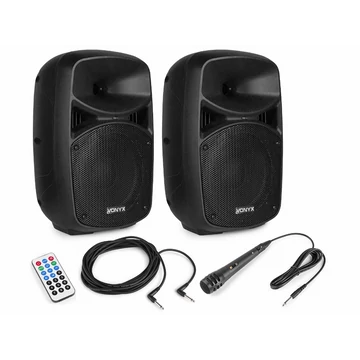 Vonyx VPS082A 400W (8") aktív + passzív hangfal szett (MP3 + BLUETOOTH)
