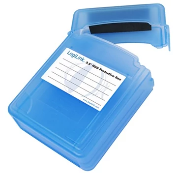 LogiLink 2,5" HDD védő doboz, 1 HDD-hez, cseppálló