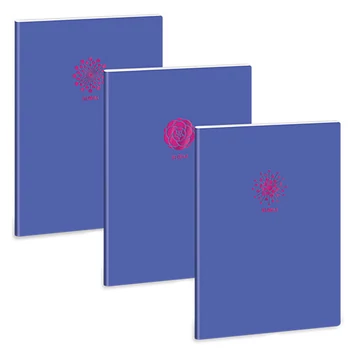 Ars Una: Soft Touch Violet Spring extra kapcsos négyzethálós füzet A/4
