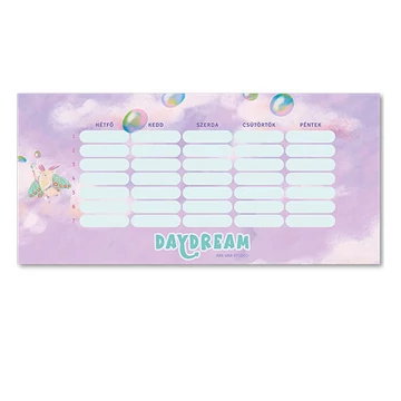 Ars Una: Daydream egylapos, kétoldalas órarend