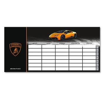 Ars Una: Lamborghini egylapos, kétoldalas órarend