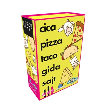 Cica, pizza, taco, gida, sajt társasjáték