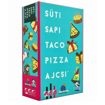 Süti, sapi, taco, pizza, ajcsi társasjáték