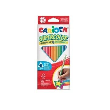 SuperColor háromszög alakú 12db-os színesceruza készlet - Carioca