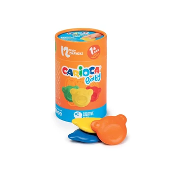Maci formájú Baby Teddy 12 db-os zsírkréta szett - Carioca