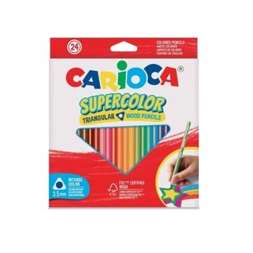 SuperColor háromszög alakú 24db-os színesceruza készlet - Carioca