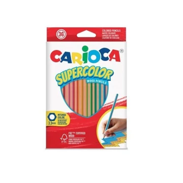 SuperColor háromszög alakú 36db-os színesceruza készlet - Carioca
