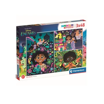 Disney Encanto Supercolor 3 az 1-ben 3x48db-os puzzle - Clementoni