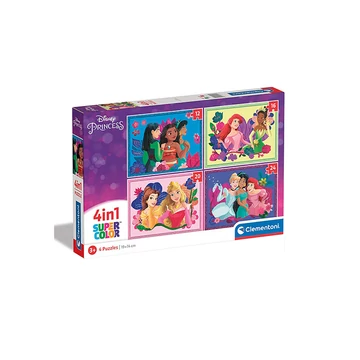 Disney hercegnők 4 az 1-ben puzzle - Clementoni