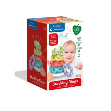 Gyűrűpiramis 100%-ban újrahasznosított műanyagból - Clementoni baby