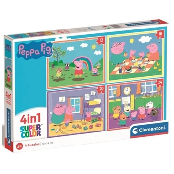 Peppa malac 4 az 1-ben 12-16-20-24db-os puzzle - Clementoni