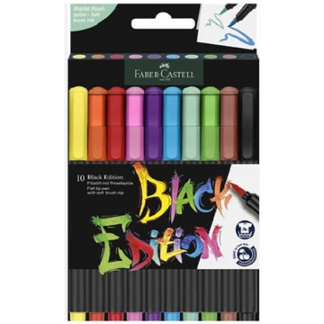 Faber-Castell: Black Edition 10db-os színes filctoll szett