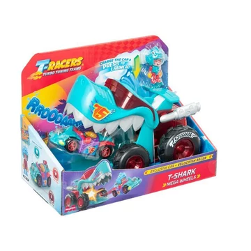 T-Racers: Óriás kék cápajárgány figurával