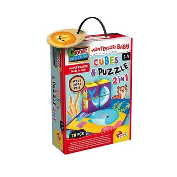 Montessori baby fa mesekocka - Állatok