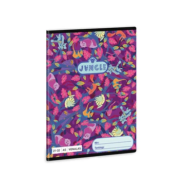 Ars Una: Jungle állatos vonalas füzet A/5 21-32