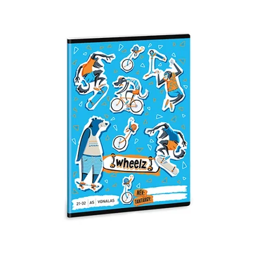 Ars Una: Wheelz vonalas füzet A/5 21-32