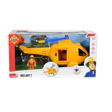 Sam, a tűzoltó: Wallaby II helikopter játékfigurával - Simba Toys