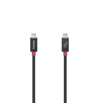 Hama usb kábel usb 4.0 (gen. 3) type-c - type-c, 40gbit/s, 5a, 1m FIC 200779