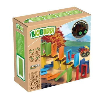 Dominó híd | építőjáték | 62 db építőkocka | BiOBUDDi BB-4007