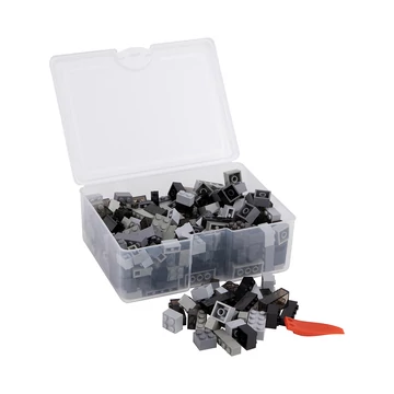 Szürke építőkocka készlet (alapkockák) | építőkocka készlet | 300 db építőkocka | Q-BRiCKS®