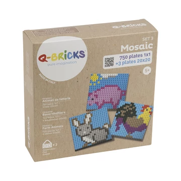 Háziállatos mozaik készlet | mozaik készlet | 753 db mozaik | Q-BRiCKS®