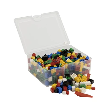 Vegyes építőkocka készlet alapszínekben (alapkockák) | építőkocka készlet | 300 építőkocka | Q-BRiCKS®