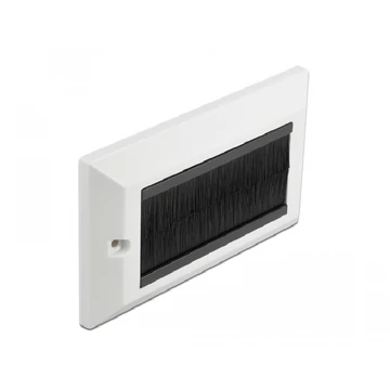 Delock Kábelrendező keret fekete fésűsávokkal 146 x 86 mm