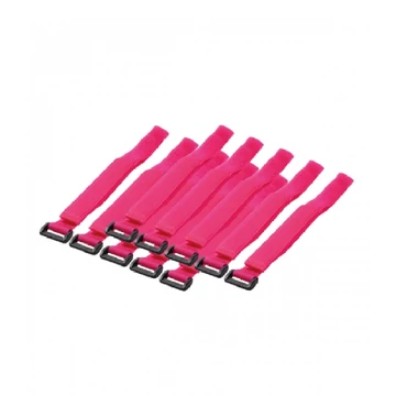 LogiLink Vezeték-összekötő szíj szett 10db ,Pink