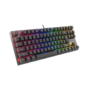 Genesis Thor 303 TKL fekete mechanikus gaming billentyűzet, US, RGB világítással, Red switch hot swap