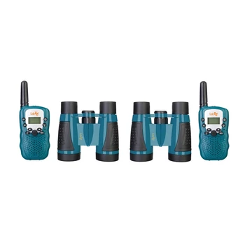 Levenhuk LabZZ WTT10 kék walkie-talkie és kétszemes távcső készlet - 79902