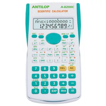 Antilop számológép tudományos 8200C Türkiz