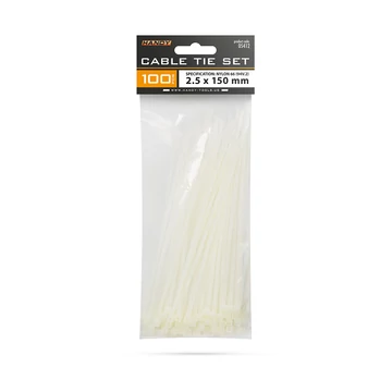 Handy fehér kábelkötegelő 150x2,5mm 100db-os kiszerelésben 05412