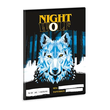 Ars Una: Nightwolf 1.osztályos vonalas füzet A/5 14-32