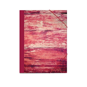 Must: Gumis mappa piros színben 25x35cm