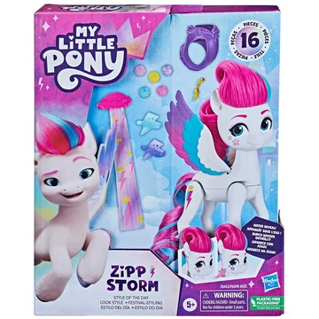 Én kicsi Pónim: A nap stílusa - Zipp Storm 16db-os figuraszett matricákkal és kiegészítőkkel - Hasbro
