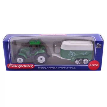 Játék lószállító traktor 21x7cm JA9603