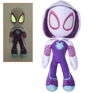 Marvel: Amazing Friends - Pókember Ghost Spider plüssfigura sötétben világító szemekkel 25cm