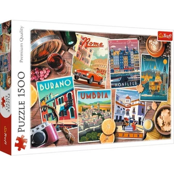 Utazás Európa körül 1500db-os puzzle - Trefl