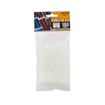 Handy kábelkötegelő 100*2,5mm fehér 100db 05410