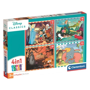 Disney klasszikusok 4 az 1-ben Supercolor puzzle - Clementoni