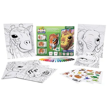 Crayola: POP's 3D-s foglalkoztató színező füzet megakészlet - Dzsungel