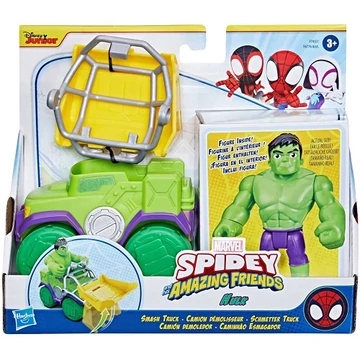 Pókember: Póki és csodálatos barátai - Hulk akciófigura járművel - Hasbro