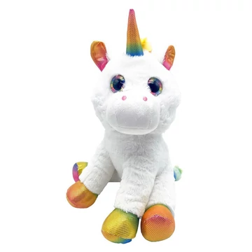 Szivárvány unikornis plüss 30cm