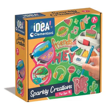 Idea! Sparkly Creations Pop Style strasszkő kép készítő szett - Clementoni