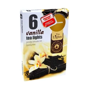 Vanília illatú teamécses 6db