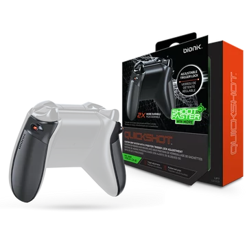 BIONIK XBOX One Kiegészítő Quickshot Pro Kontroller Ravasz csomag fekete & szürke, BNK-9011