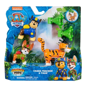 Mancs őrjárat Jungle Pups: Chase,Tracker és tigris figura szett - Spin Master