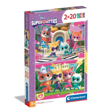 Super Kitties 2x20db-os Supercolor puzzle - Clementoni