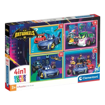 Batwheels 4 az 1-ben Supercolor puzzle - Clementoni